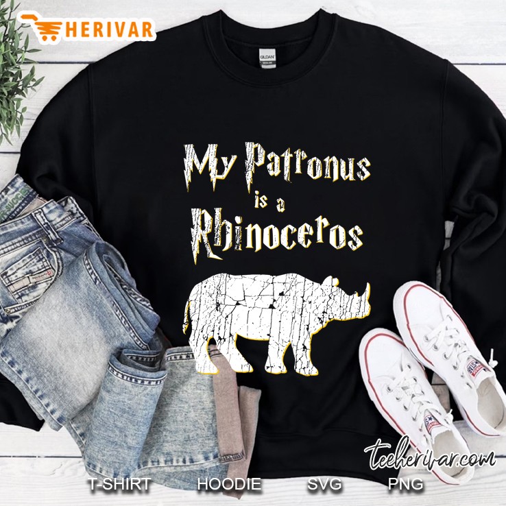 My Patronus Is A Rhinoceros Shirt - Harry Fan Rhino Lover Sweatshirt