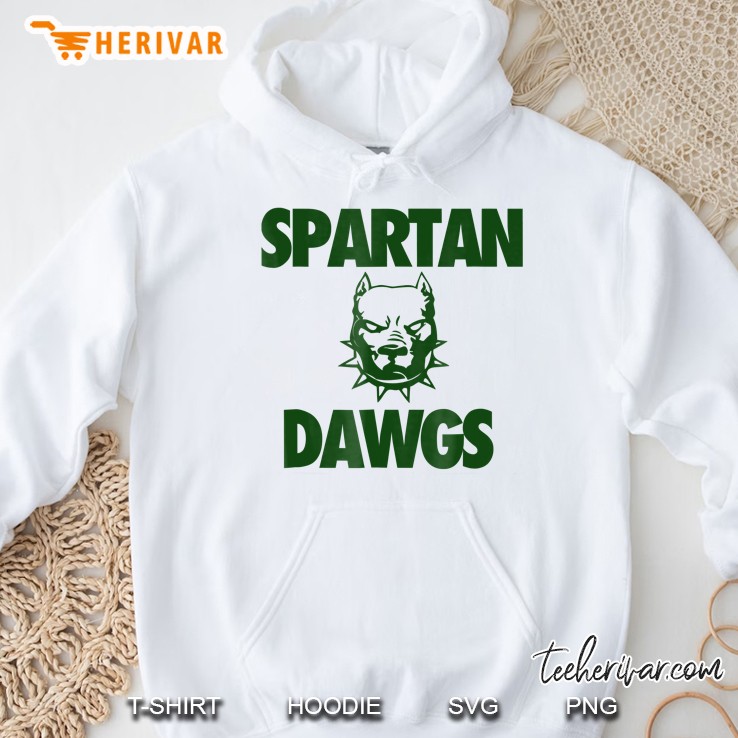 Spartan Dawgs Bold Pitbull For Sports Fans Hoodie