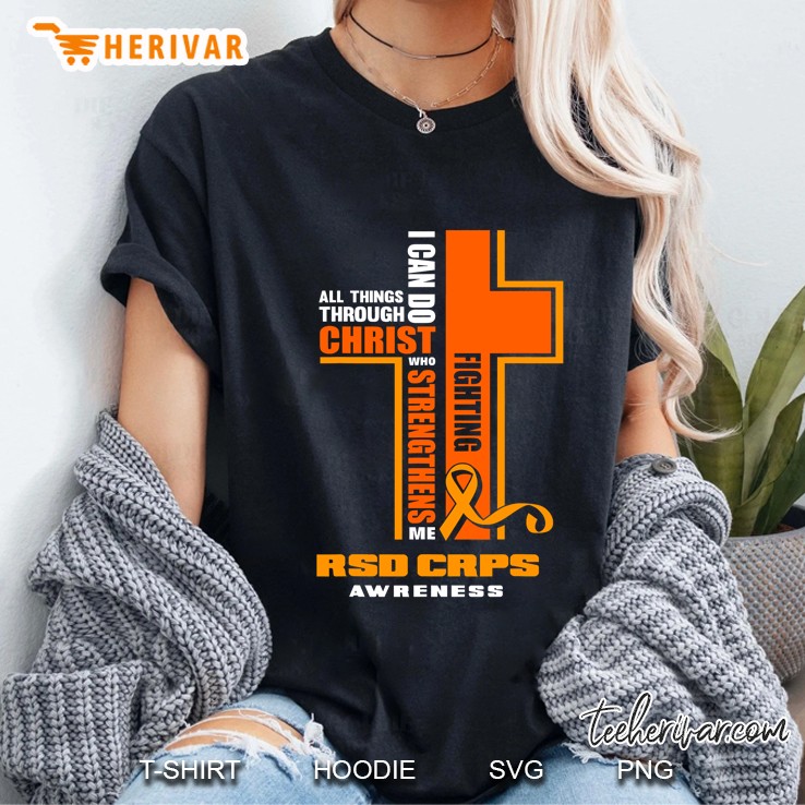 Christian Crps Warrior Fighter Rsd Crps Awareness Ladies Tee
