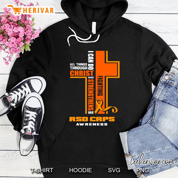 Christian Crps Warrior Fighter Rsd Crps Awareness Hoodie