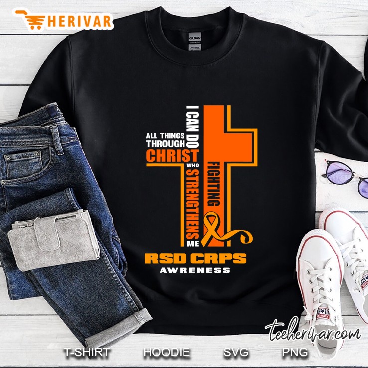 Christian Crps Warrior Fighter Rsd Crps Awareness Sweatshirt