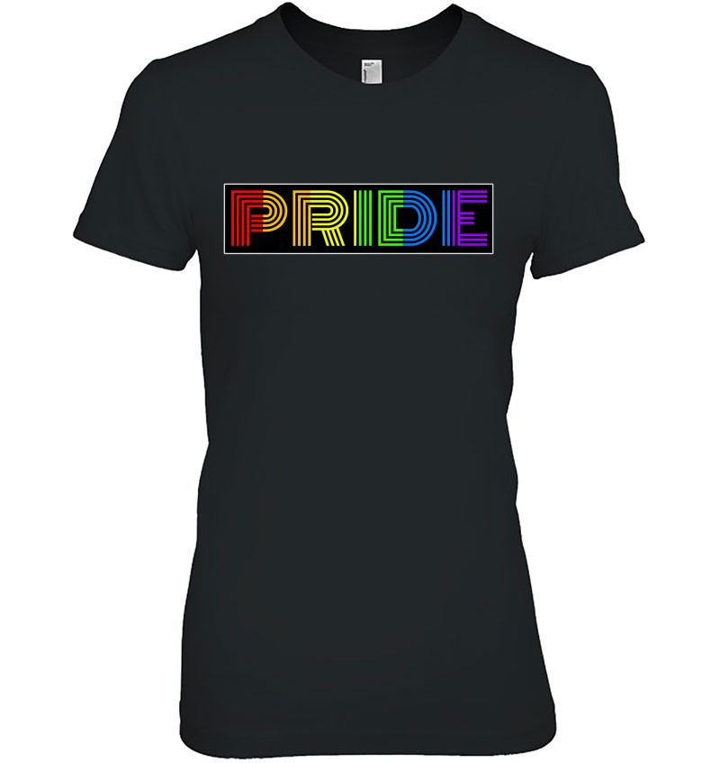 Lgbtq+ Retro Pride Rainbow Colors Premium