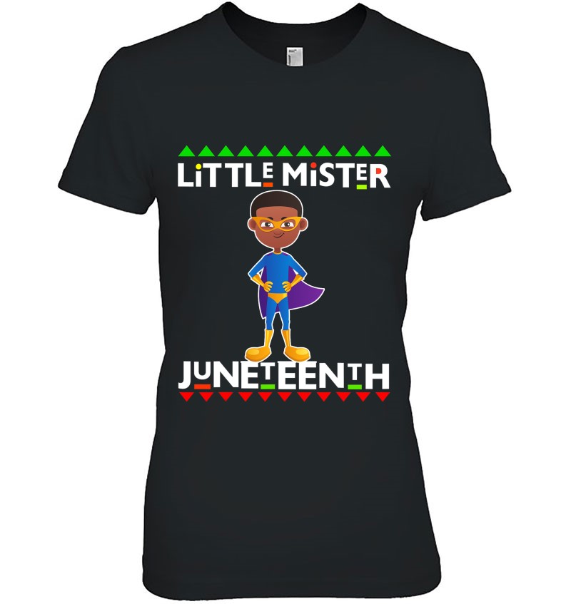 Little Mister Juneteenth Kids Black Boy Toddler Baby Boys Hoodie