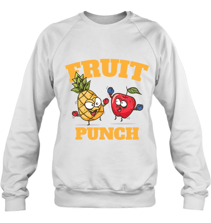 Funny Pineapple Apple Boxing Juice Tropical Fruit Punch Sweatshirt