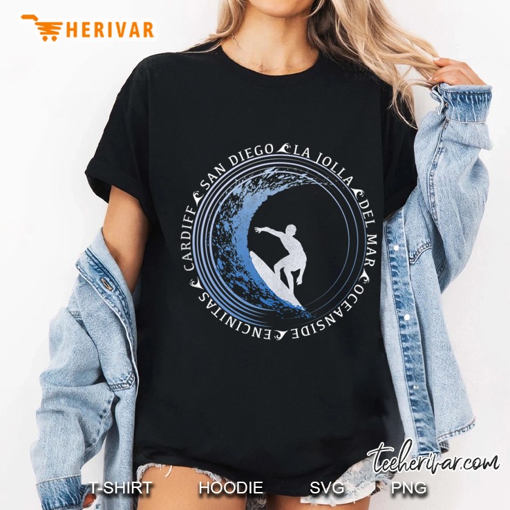 San Diego Surf Shirt San Diego Beach Gift Tank Top Ladies Tee