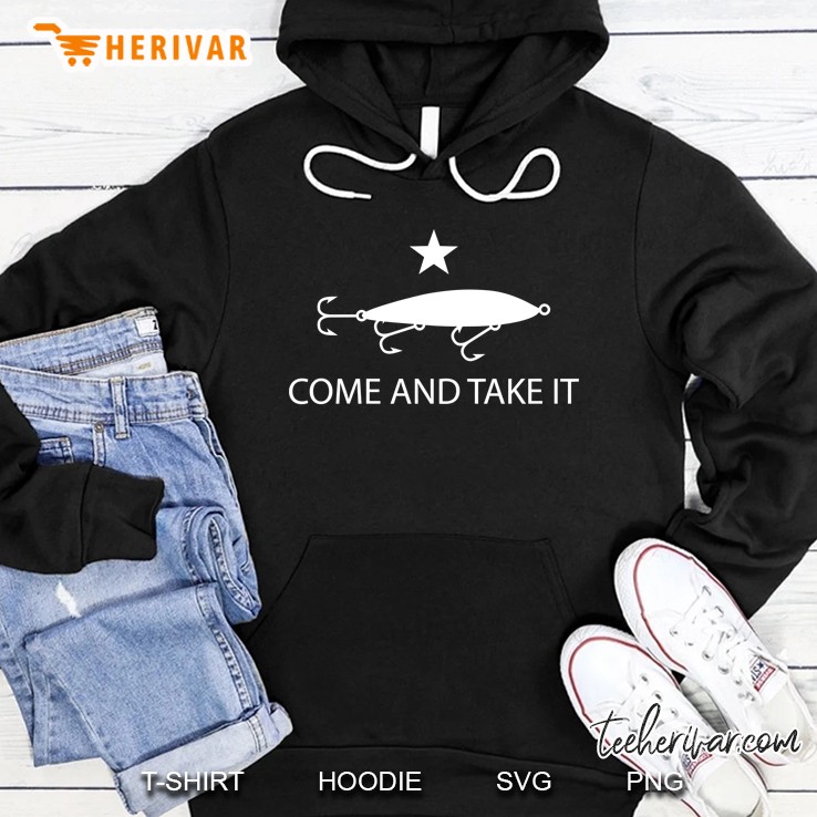 Come And Take It Flag Funny Fishing Saltwater Lure Hoodie