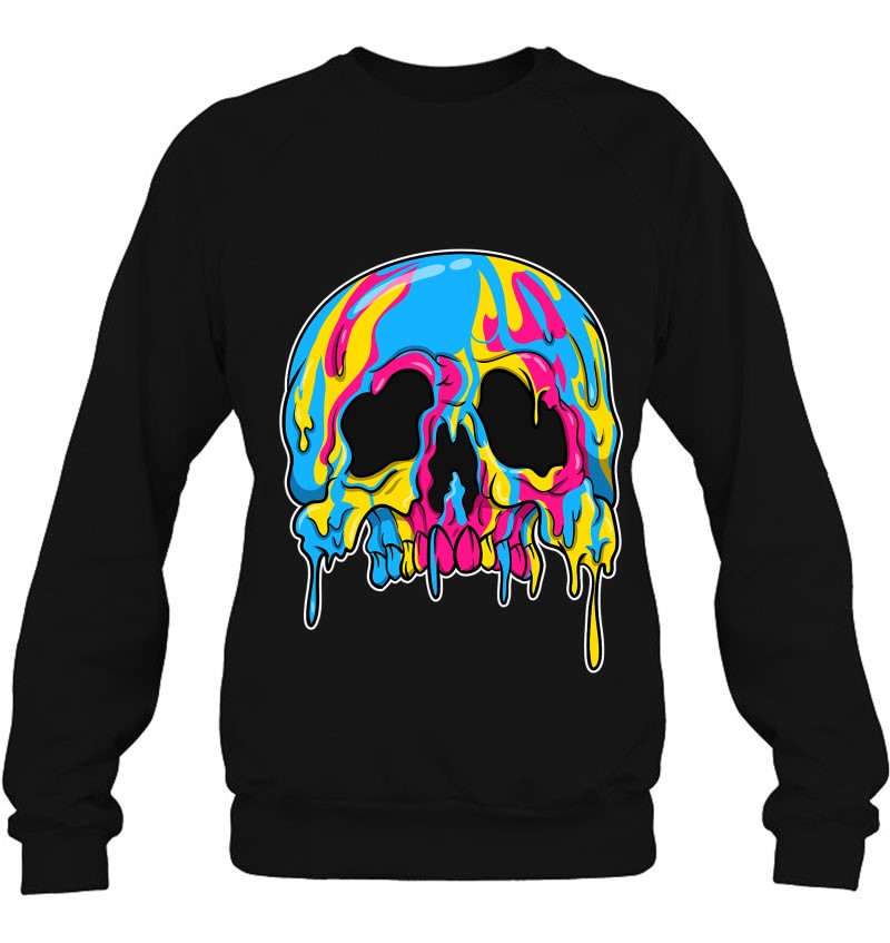 Pansexual Lgbtq Candle Sugar Skull Gay Pride Sweatshirt