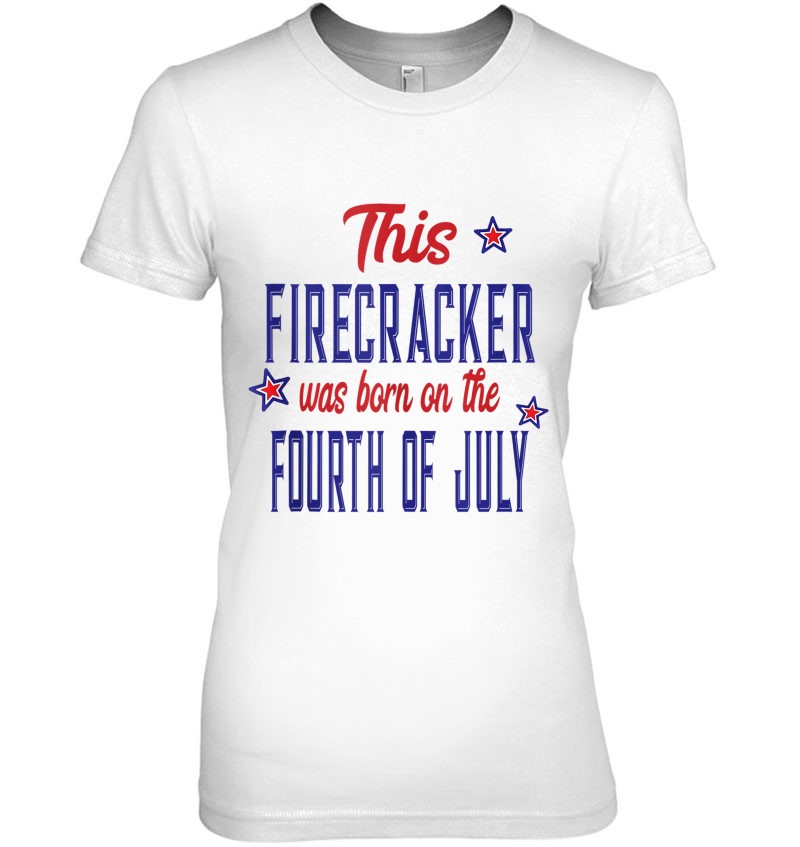 This Firecracker Was Born On The Fourth Of July Birthday Tank Top Mugs