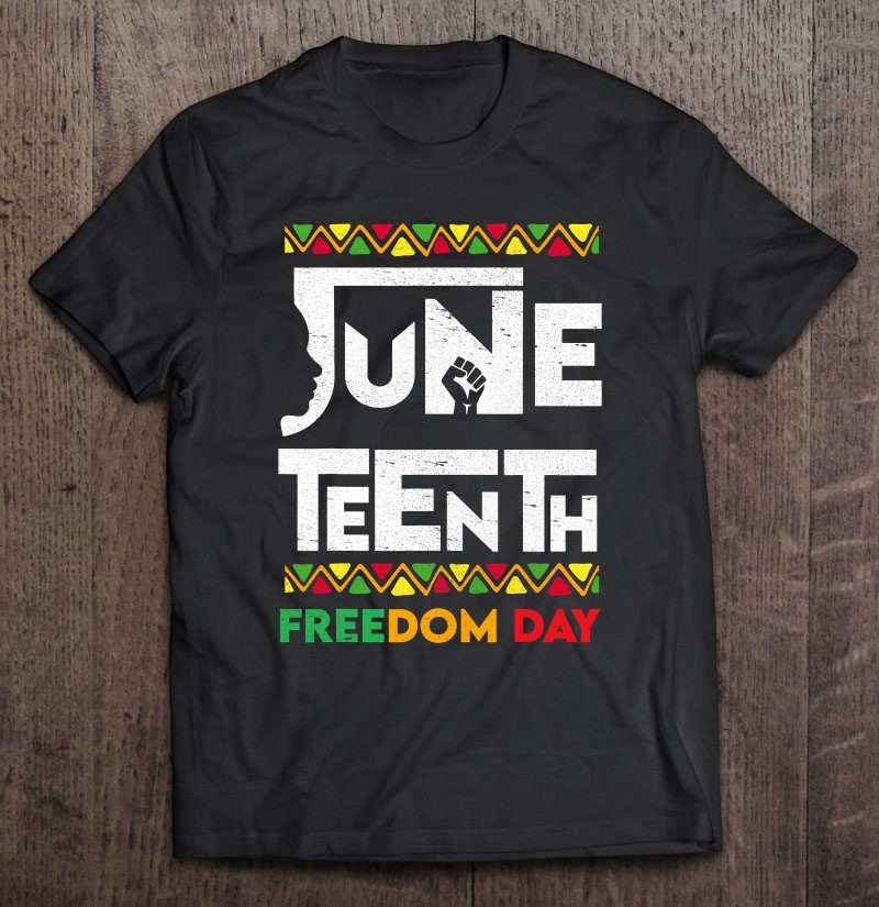 Juneteenth Freedom Day Vintage Colors 1865 Women Men Gifts Tee