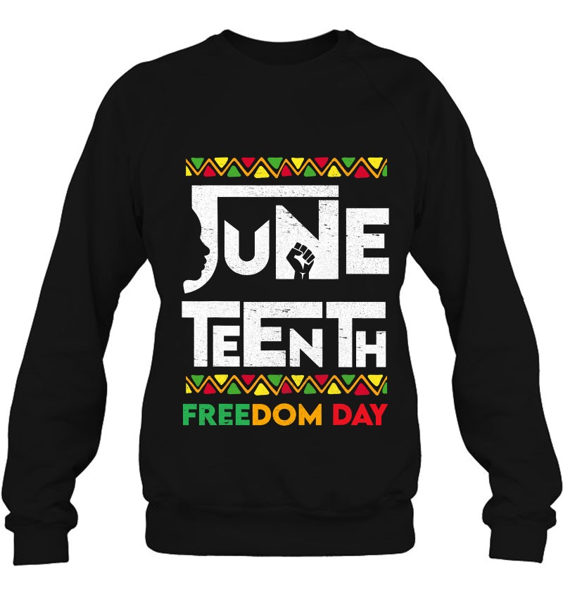 Juneteenth Freedom Day Vintage Colors 1865 Women Men Gifts Sweatshirt