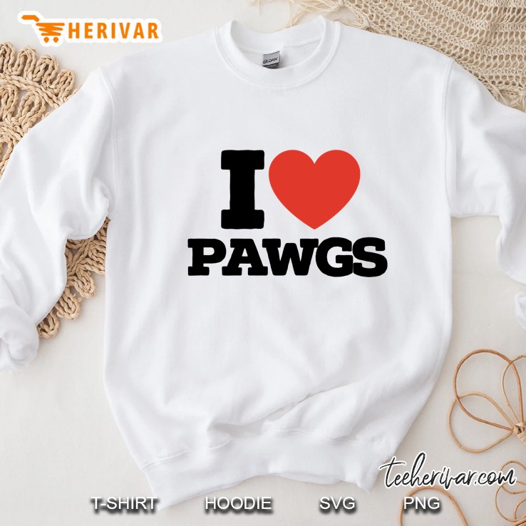 I Love Pawgs Premium Sweatshirt
