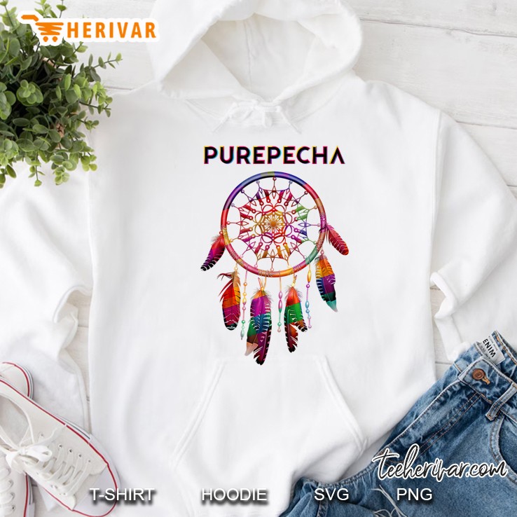 Purepecha Native Mexican Indian Colorful Dreamcatcher Tribe Hoodie