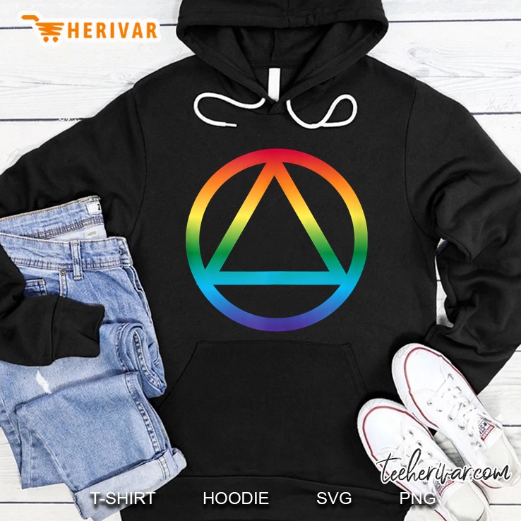 Clean Sober Lesbian Recovery Aa Na Sobriety Lgbt Gay Pride Hoodie