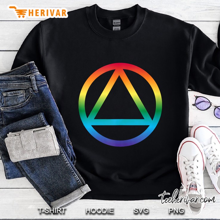 Clean Sober Lesbian Recovery Aa Na Sobriety Lgbt Gay Pride Sweatshirt