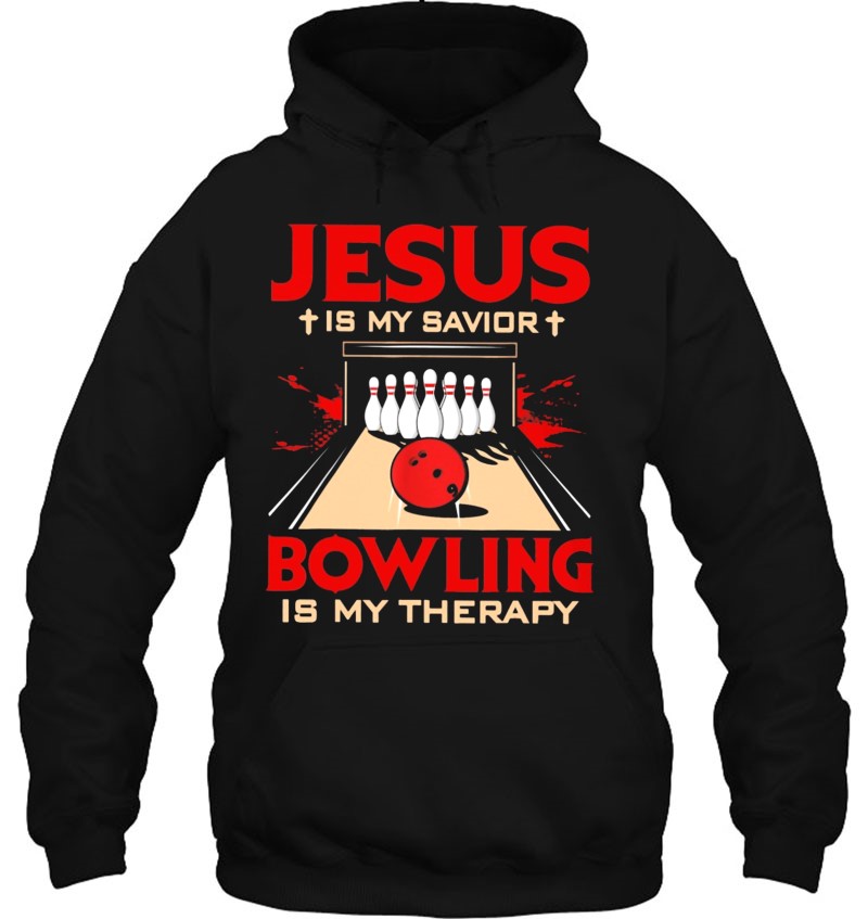 Jesus Is My Savior Bowling Is My Therapy Bowling Pin Ball Christian Cross Faith Bowlers Mugs