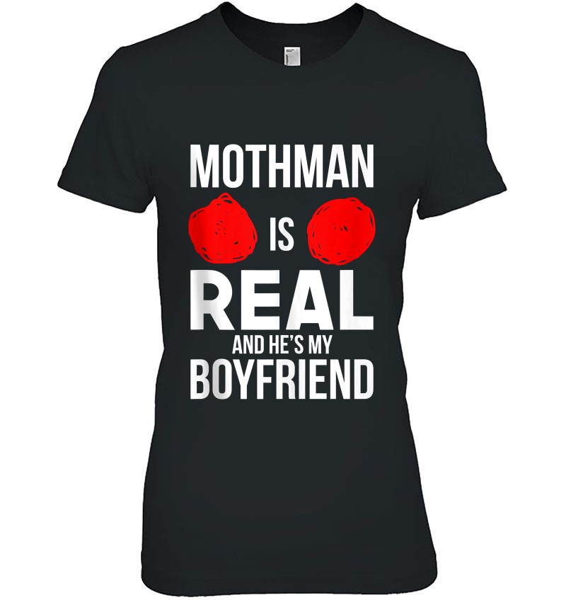 Funny Halloween Mothman Is Real He's My Boyfriend Moth Man Tank Top Mugs