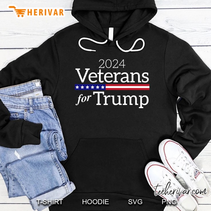 Veterans For Trump 2024 Conservative Republican Trump 2024 Ver2 Hoodie