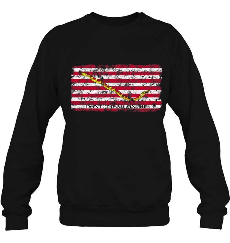 First Navy Jack Flag Snake Us Usa Gadsden United States Sweatshirt
