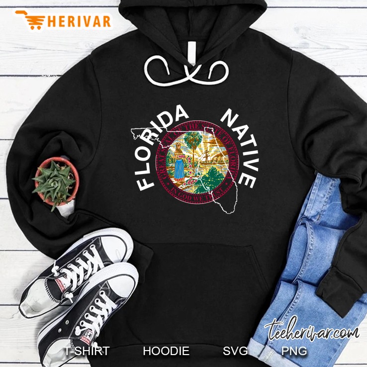 Florida Native State Great Seal Stamp Hoodie