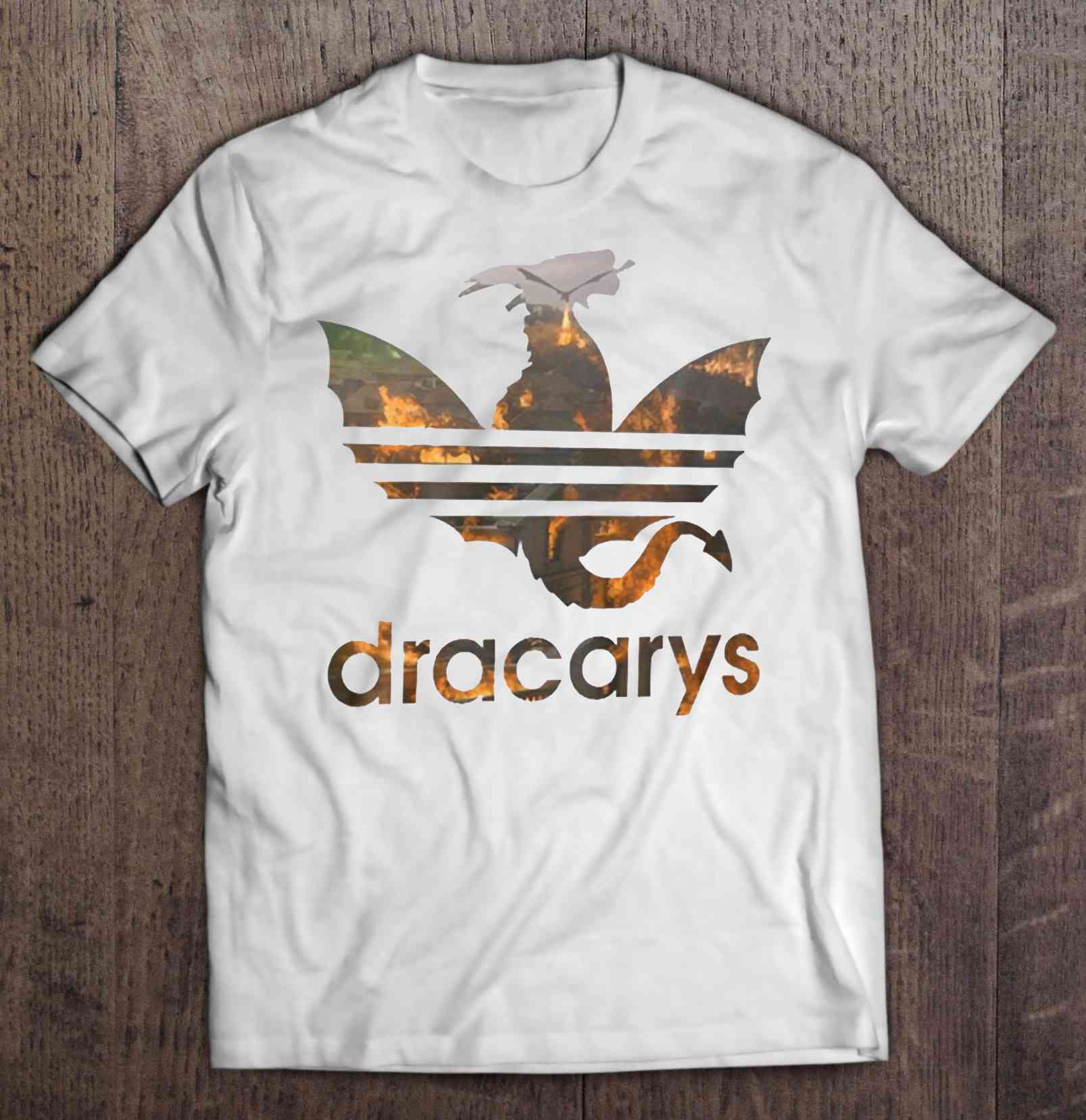 keuken Door de begeleiding Dracarys Fire Adidas Version Shirt | TeeHerivar