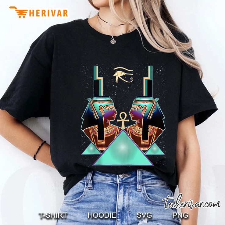 Egyptian Goddess Isis Kemetic God Auset Ladies Tee