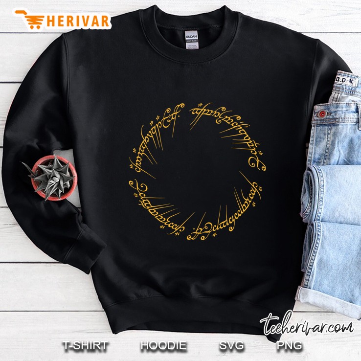 Womens Lord Of The Rings One Ring V-Neck Sweatshirt