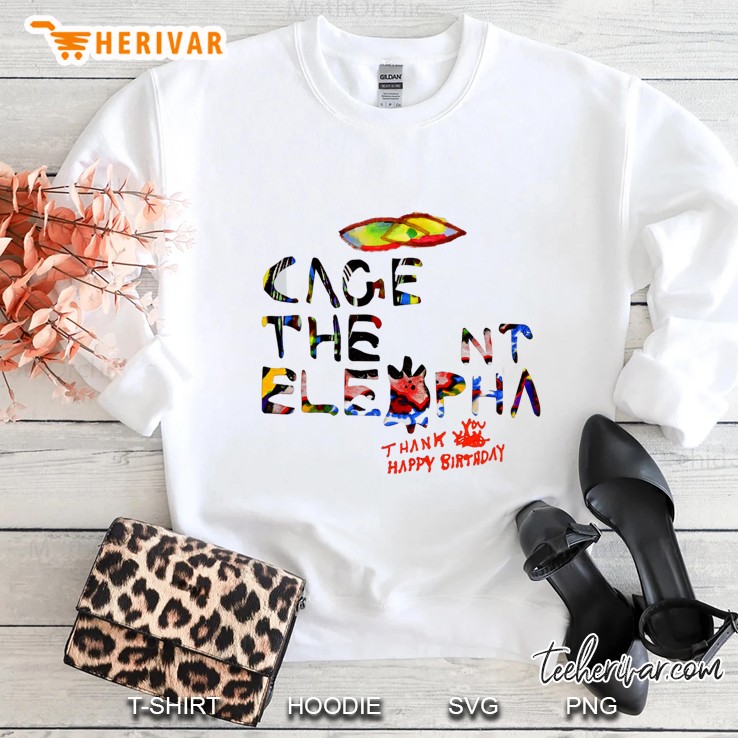 Cute Thank You Funny Happy Birthday Graphic The Elephant Art Sweatshirt