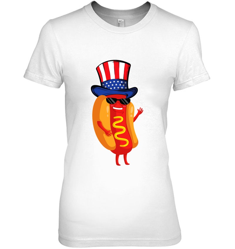 4Th Of July Hot Dog Funny Patriotic American Flag Hat Gift Mugs