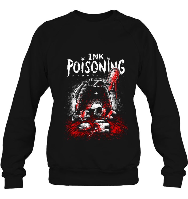 Sus Among Us Ink Poisoning Apparel Bloody Sweatshirt