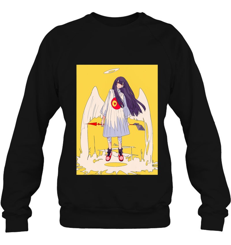 Anime Girl Angel Waifu Japanese Aesthetic Otaku Kawaii Sweatshirt