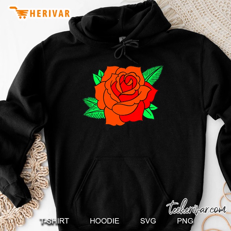 Democratic Socialist Rose Logo Dsa Symbol Breast Placement Hoodie