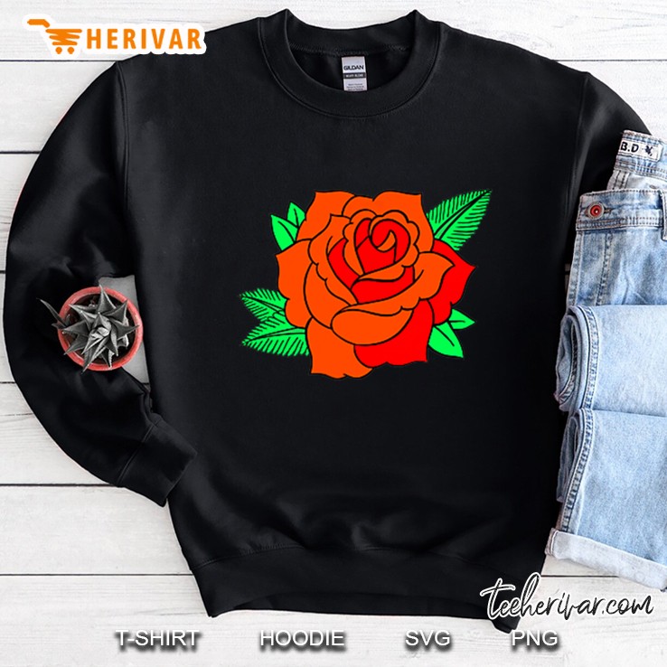 Democratic Socialist Rose Logo Dsa Symbol Breast Placement Sweatshirt