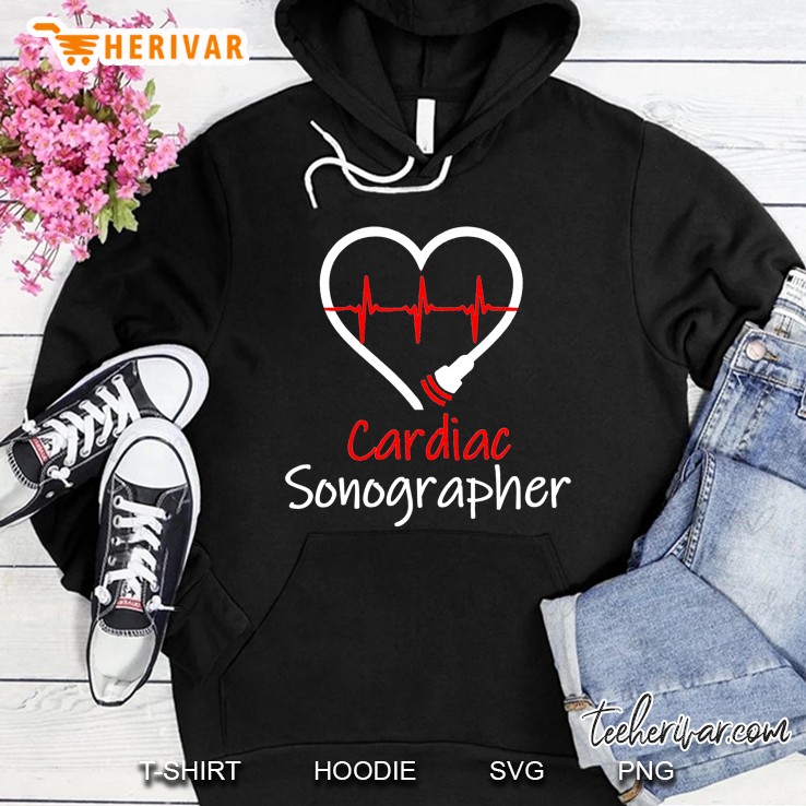 Ultrasound Tech Medical Cardiac Sonographer Sonography Echo Hoodie