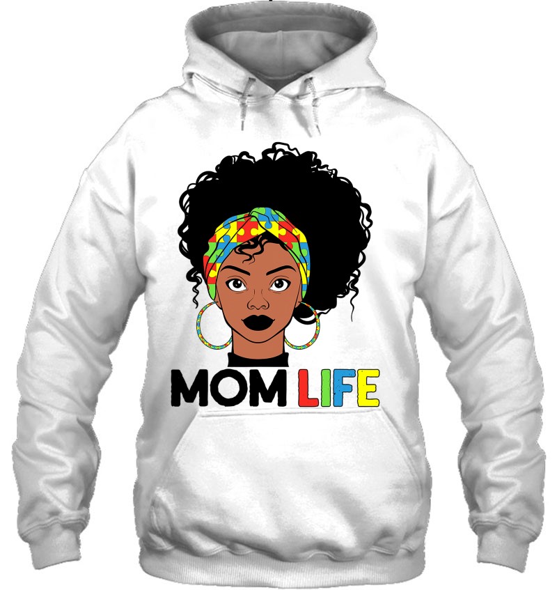 Autism Mom Life Bandana Mother’S Day Afro American Black Mom Mugs