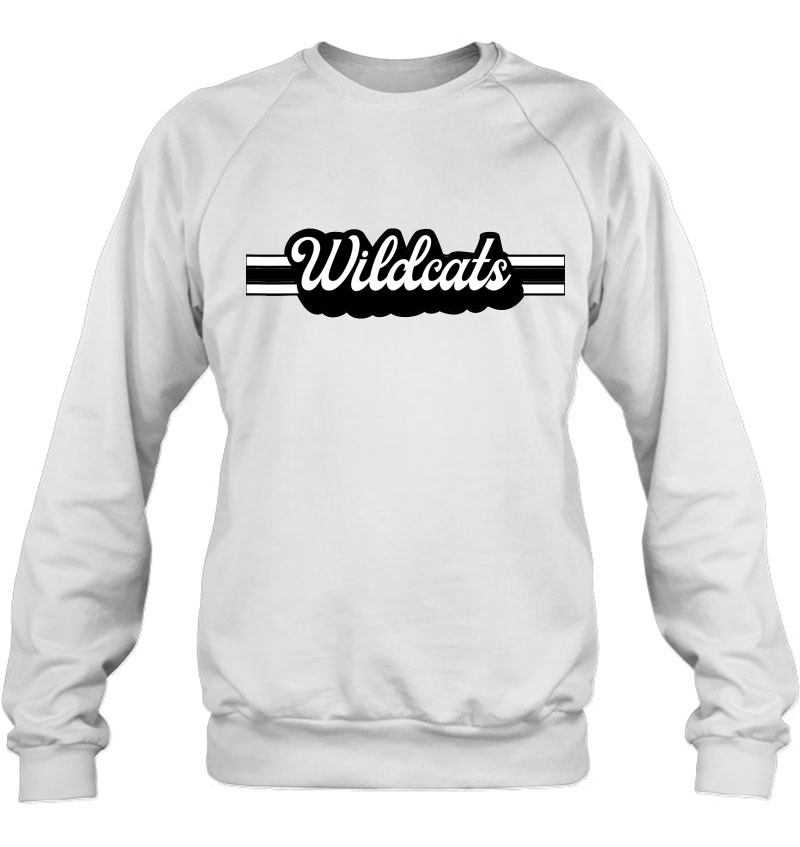 Retro Wildcats Mascot, Unisex School Spirit, Wildcat Sports Sweatshirt