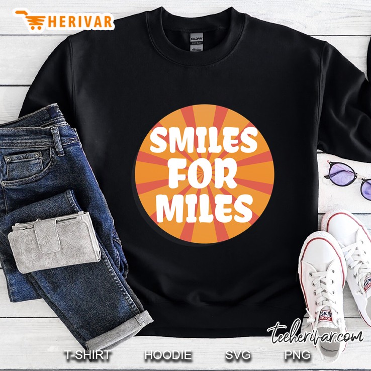 Smiles For Miles Fun Positive Energy Yoga Sunrise Boho Vibes Sweatshirt