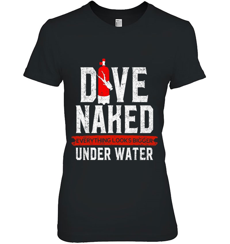 Dive Naked Everything Look Bigger Under Water Mugs