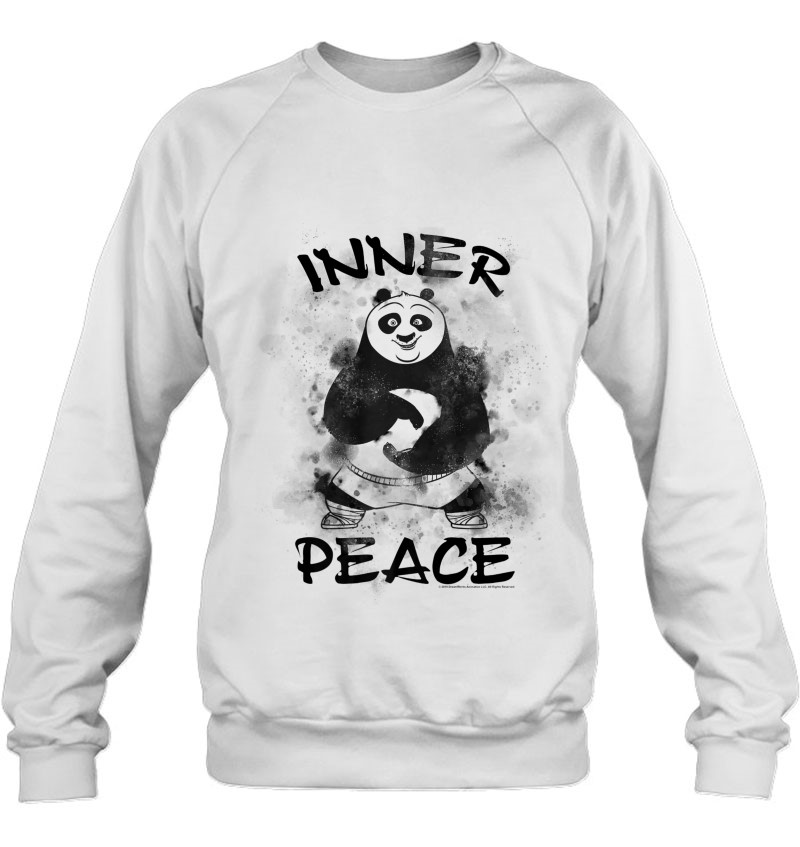 Kung Fu Panda Po Inner Peace Out Strength Portrait Maglietta