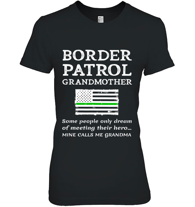 Proud Border Patrol Agent Grandmother Thin Green Line Flag Mugs