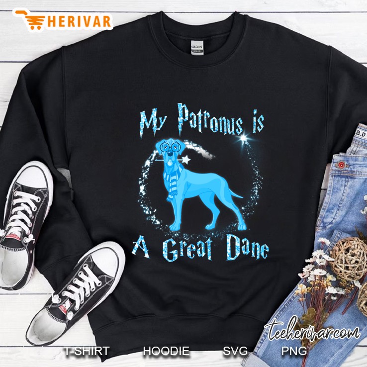 My Patronus Is A Great Dane Dog Lovers Sweatshirt
