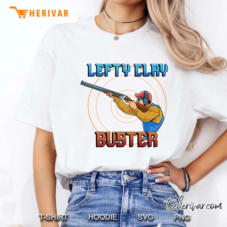 Lefty Claybuster Left Handed Shooting Target Shooter Shotgun Ladies Tee