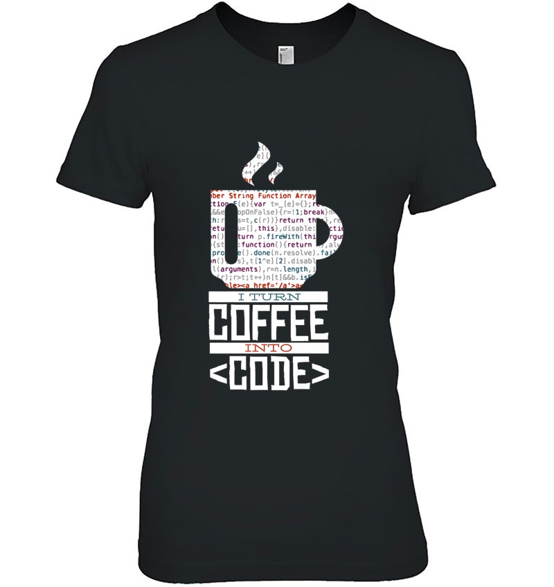 I Turn Coffee Into Code Fun Web Developers Coding Gift Premium Mugs