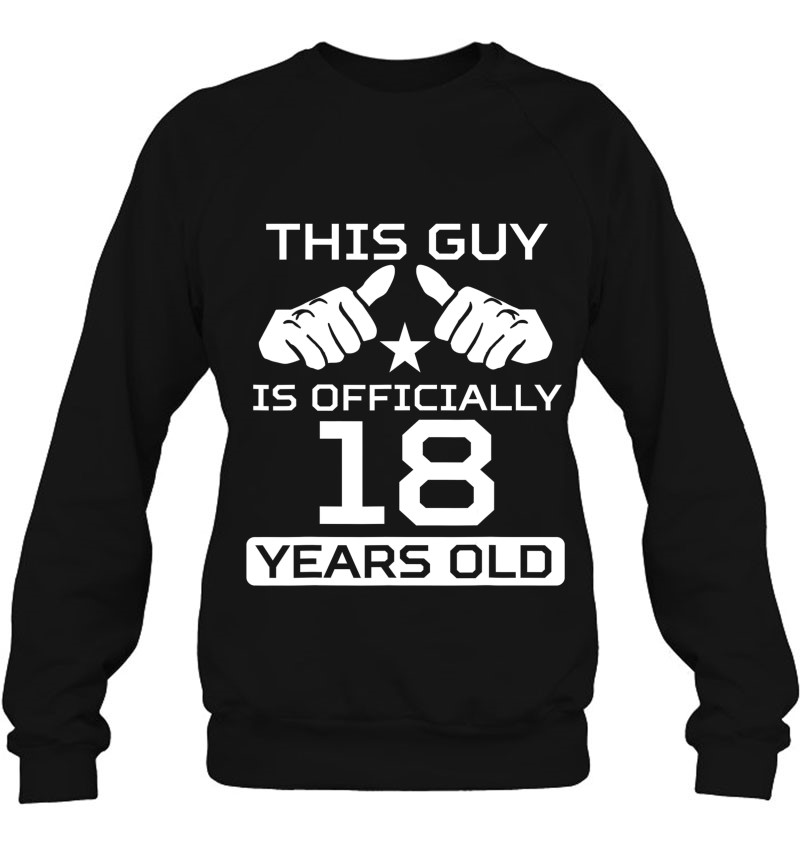 This Guy Is Officially 18 Years Old 18th Birthday Gift T-Shirt
