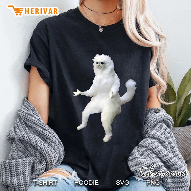 Persian Cat Room Guardian Bad Taxidermy Funny Ladies Tee