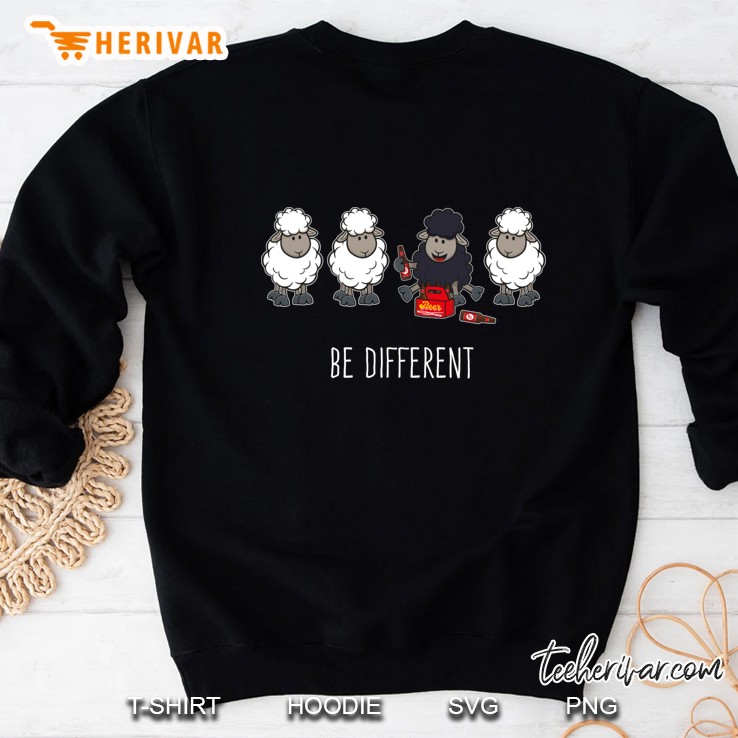Be Different Beer Drinking Black Sheep For Beer Lover Pullover Sweatshirt