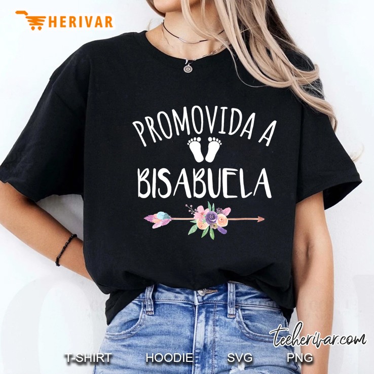 Promovida A Bisabuela Spanish Baby Shower Great Grandma Gift Ladies Tee