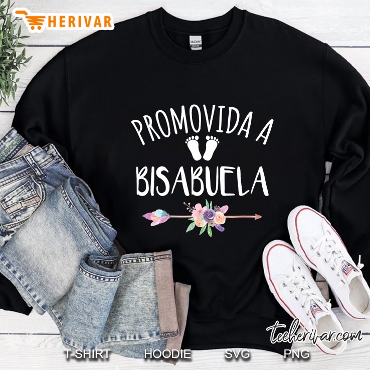 Promovida A Bisabuela Spanish Baby Shower Great Grandma Gift Sweatshirt