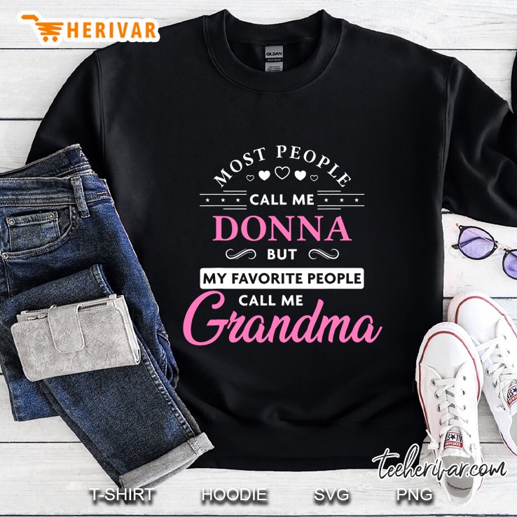 Donna Name Gift Personalized Grandma Sweatshirt