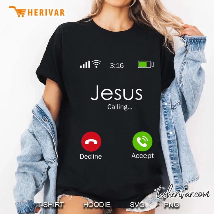 Jesus Is Calling Christian Humor Religious Humor Religion Ladies Tee