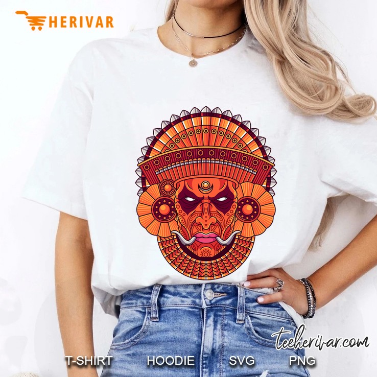 Theyyam Kolam Muggu Indian Kerala Ladies Tee